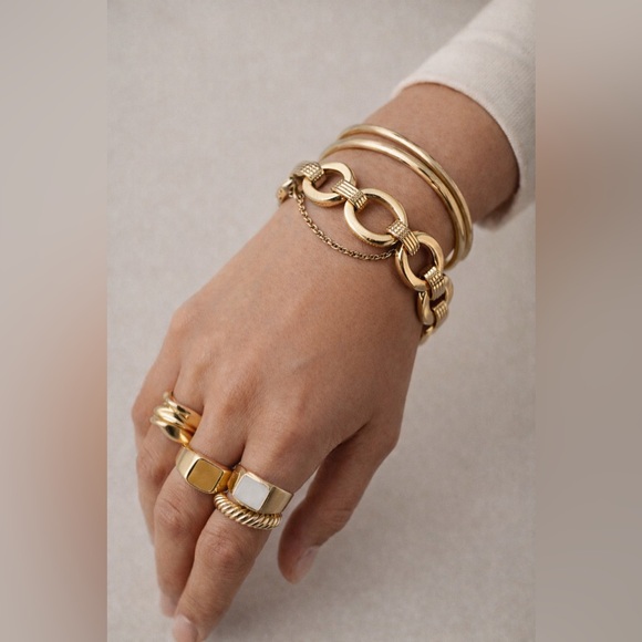 Vintage Jewelry - SOLD Vintage 1959 Grosse Germany Modernist Link Bracelet 7.75” | Dior Era